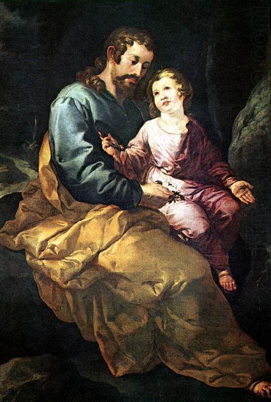 HERRERA, Francisco de, the Elder St Joseph and the Child sr china oil painting image